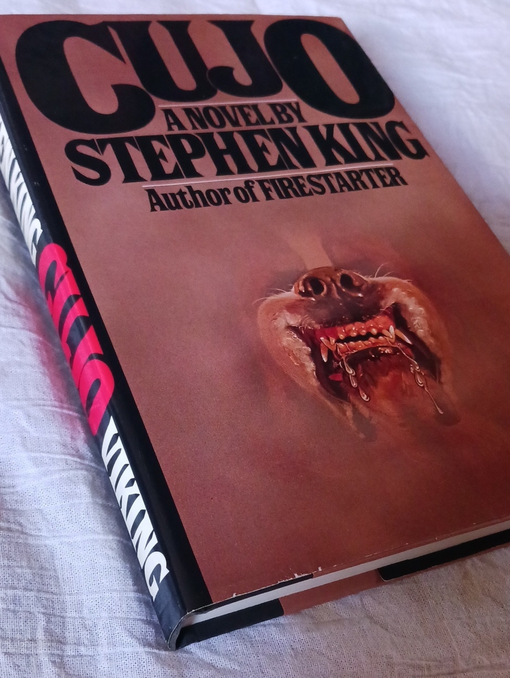 CUJO by Stephen King - Brown Hardcover Edition